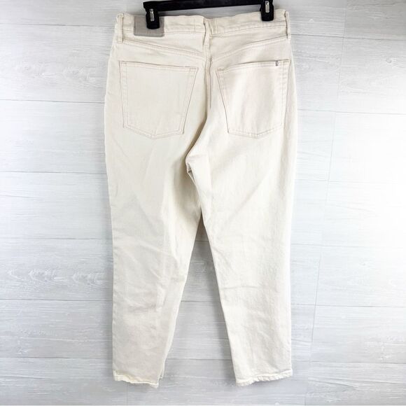 Everlane The Original Cheeky High Rise Ecru Crop Jeans - Picture 5 of 7